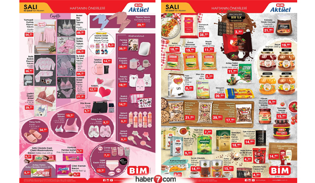 2 Şubat BİM Aktüel Kataloğu! (Gıda ve Dokuma Eserleri Kataloğu)