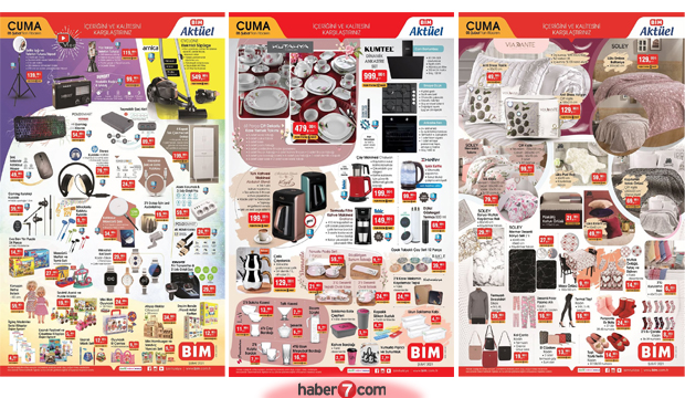 BİM 5 Şubat Aktüel Kataloğu! Yemek ekibi, elektronik, züccaciye, mobilya, dokumacılık eserleri..