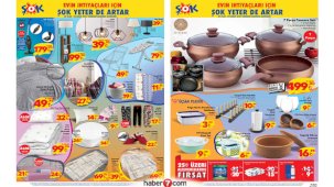 ŞOK 29 Ocak 2021 Aktüel Kataloğu!  Züccaciye, dokumacılık ve elektrikli eserlerde...