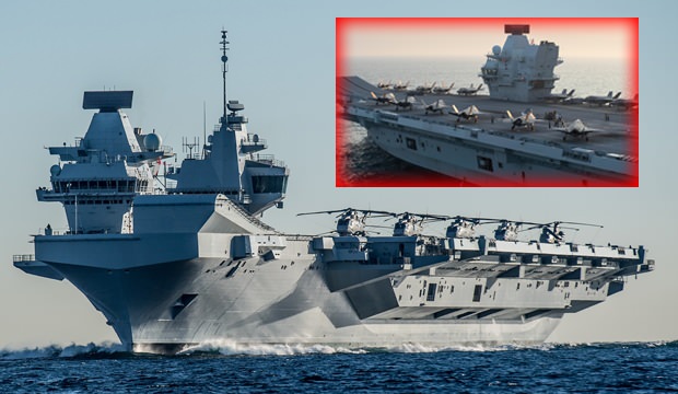 F-35'lerin yüzen karargahı Queen Elizabeth, Doğu Akdeniz'e iniyor
