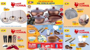 30 Ocak ŞOK Aktüel Kataloğu!  Züccaciye, avize ve dokumacılık eserlerinde...
