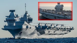 F-35'lerin yüzen karargahı Queen Elizabeth, Doğu Akdeniz'e iniyor