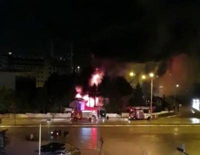 AFAD'ın yeni bina inşaatında yangın