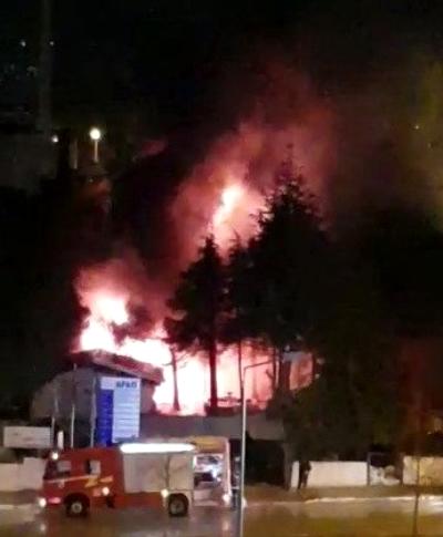 AFAD'ın yeni bina inşaatında yangın