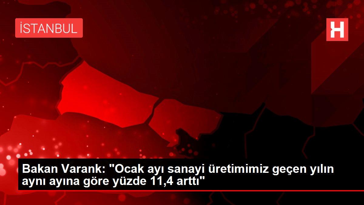 Bakan Varank: "Ocak ayı sanayi üretimimiz geçen yılın aynı ayına göre yüzde 11,4 arttı"