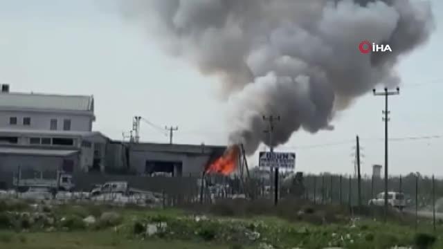 Son dakika! Geri dönüşüm fabrikasında yangın