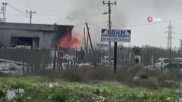 Son dakika! Geri dönüşüm fabrikasında yangın