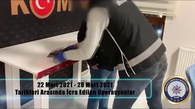 Son dakika haber: Uyuşturucu ve kaçakçılık operasyonlarında gözaltına alınan 54 şüpheliden 19'u tutuklandı