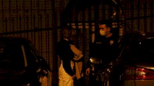 Sevgilisini bıçaklayan kadın, ambulansa götürüldüğü sırada da tekme savurdu