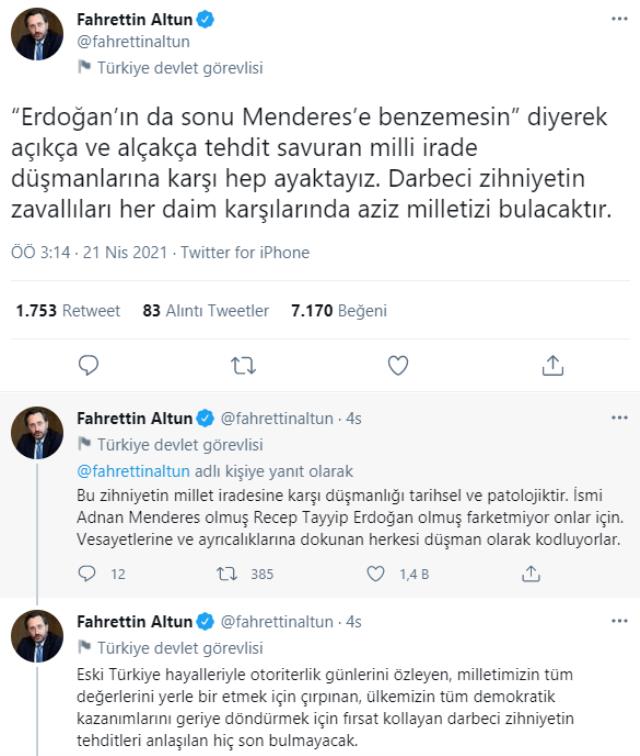 Bakan Süleyman Soylu'dan Cumhurbaşkanı Erdoğan İçin Yaptığı Benzetme Sonrası CHP'li Engin Altay'a Zehir Zemberek Sözler : Vallahi sizi 15 Temmuz'dan beter yaparız