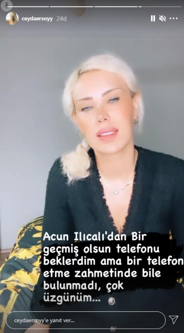 "Acun Ilıcalı bana iş vermedi" diyerek intihar teşebbüsünde bulunan Ceyda Ersoy'dan birinci açıklama: Geçmiş olsun bildirisi bekledim