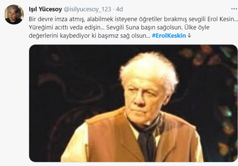 Erol Keskin hayatını kaybetti