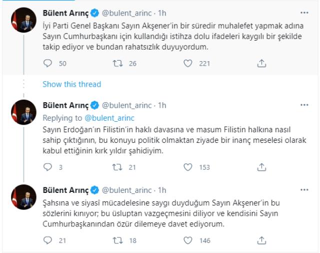 Eski Başbakan Yardımcısı Bülent Arınç'tan Meral Akşener için dikkat çeken kelamlar
