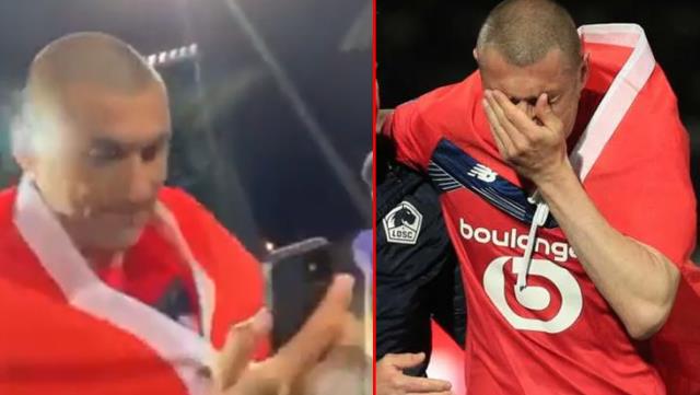 Lille'nin Şampiyonluğunda Büyük Payı Bulunan Burak Yılmaz telefona sarıldı: Annecim, şampiyon olduk