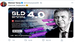 Mansur Yavaş'tan 5 saniyelik görüntü: BLD 4.0