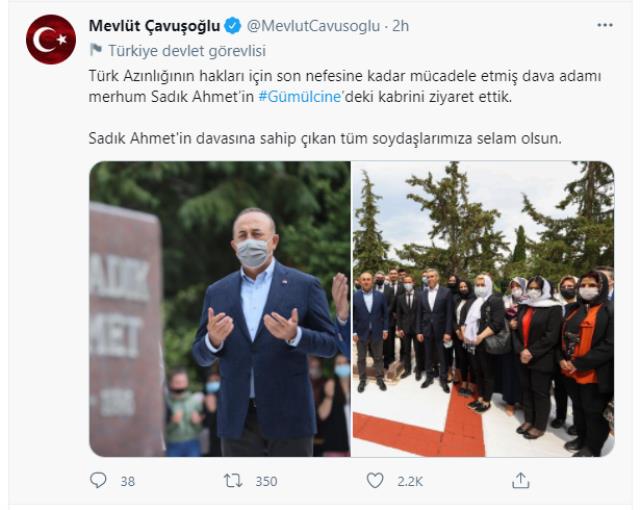 Yunanistan'a giden Bakan Çavuşoğlu'nun paylaşımında kullandığı ifade Yunanlıları çıldırttı