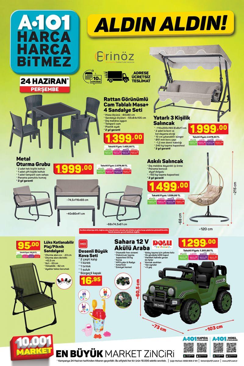 24 Haziran A101 aktüel kataloğu!