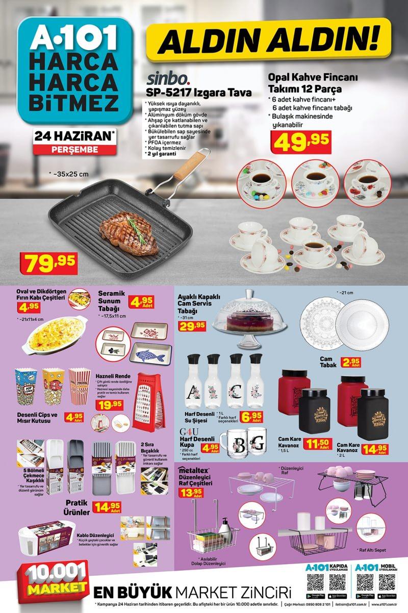 24 Haziran A101 aktüel kataloğu!