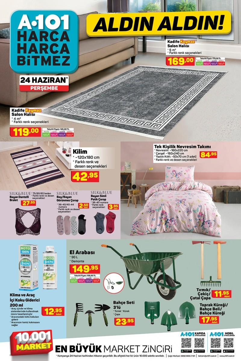 24 Haziran A101 aktüel kataloğu!