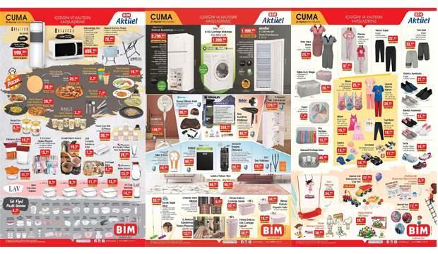 25 Haziran BİM Aktüel Kataloğu! Derin dondurucu, züccaciye, su sebili ve elektronik ürünlerde..
