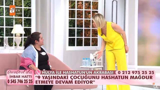 Canlı yayına çıkan kadının çocuğunu istismar ettiği ileri sürülünce Esra Erol çileden çıktı