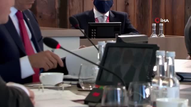 G7 Zirvesi'nin 2'nci günü sona erdiG7 liderlerinden gelişmekte olan ülkeler için Çin'e rakip olacak altyapı finansmanına onay