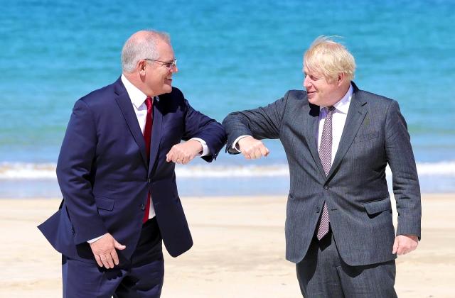 G7 Zirvesi'nin 2'nci günü sona erdiG7 liderlerinden gelişmekte olan ülkeler için Çin'e rakip olacak altyapı finansmanına onay