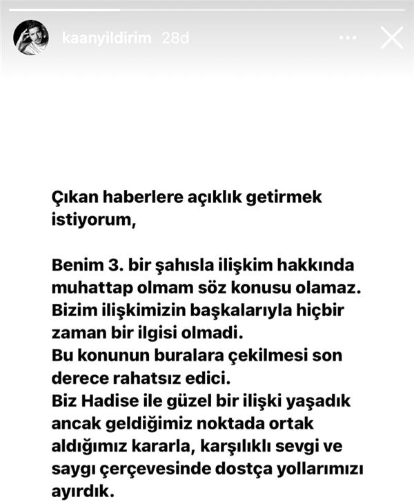 Hadise'den ayrılan Kaan Yıldırım'dan Ebru Gündeş iddialarına yanıt