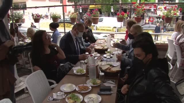 Tava ciğerinin başkenti Edirne'de, renkli görüntüler oluştu