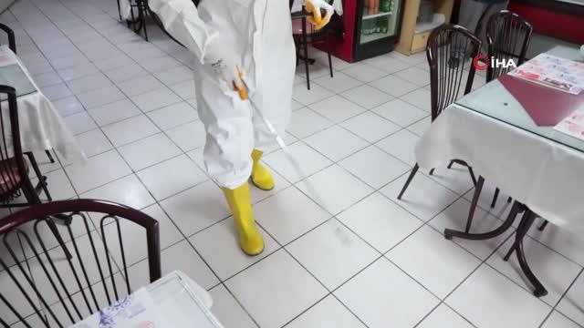 Yeniden başlayan normalleşmeyle esnafa hijyen desteği