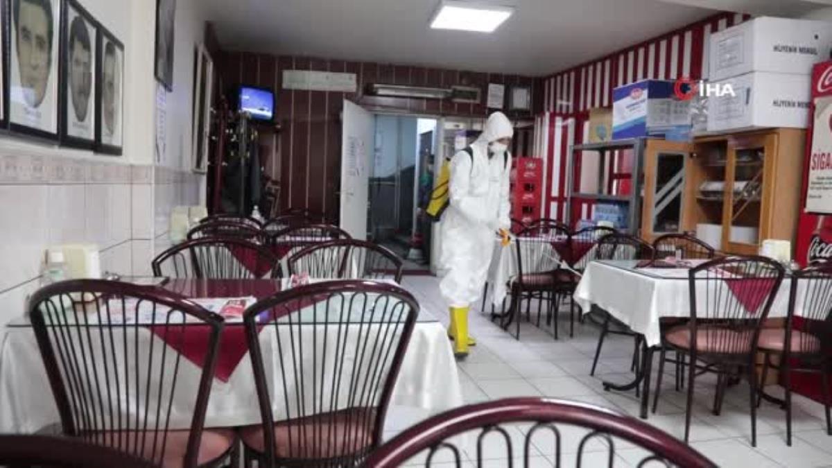 Yeniden başlayan normalleşmeyle esnafa hijyen desteği