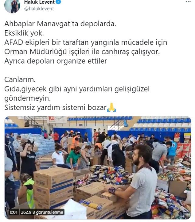 Haluk Levent yardım konusunda uyardı