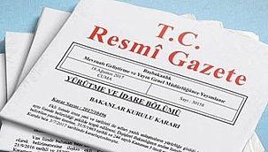 Resmi Gazete'de yayımlandı