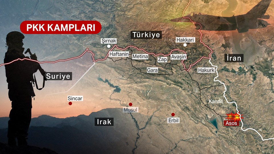 Kuzey Irak'ta 28 terör hedefi imha edildi