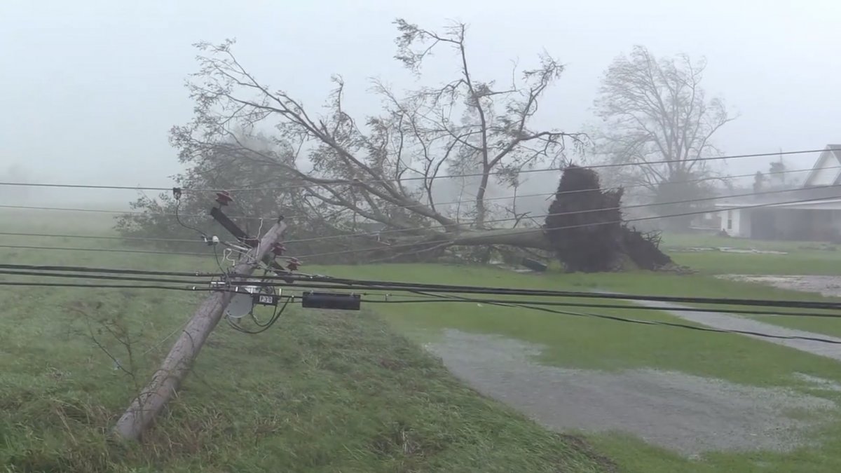 Louisiana'da Ida kasırgası çatıları uçurdu