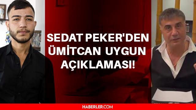 Sedat Peker Ümitcan Uygun ile ilgili ne dedi? Sedat Peker&#039;den Ümitcan Uygun açıklaması!