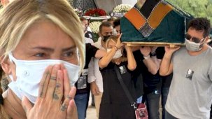 Yonca Evcimiğin annesi son yolculuğuna uğurlandı