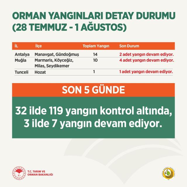 Türkiye'de hangi illerde yangın var? Hangi ilçe ve mahallelerde yangın çıktı?