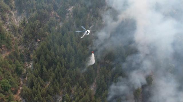 Yangınlar kontrol altına alındı derken Alevler yeniden yükselmeye başladı