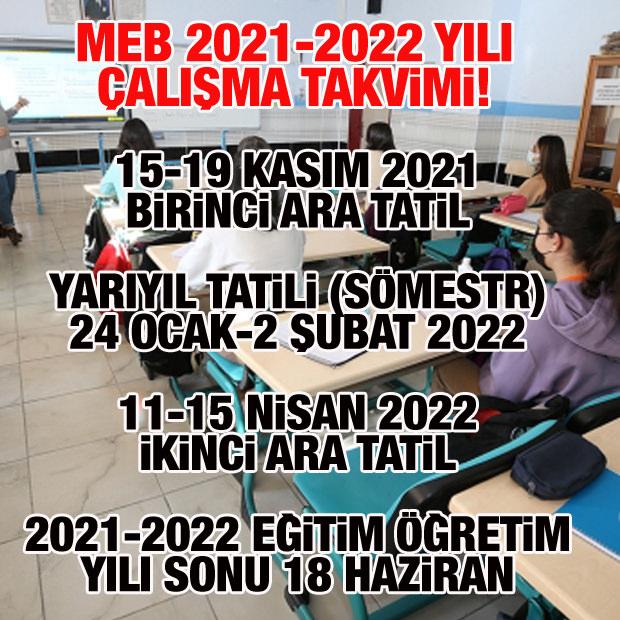 2021-2022 MEB okullar kapanıyor mu? Bakan Özer vaka ve temas nedeniyle eğitime ara....