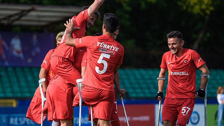 Ampute Milli Futbol Takımı, Avrupa Şampiyonası'nda çeyrek finale yükseldi