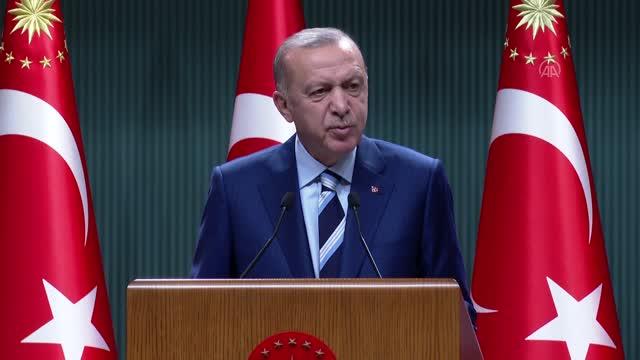 Cumhurbaşkanı Erdoğan, Kabine Toplantısı'nın ardından millete seslendi: (3)