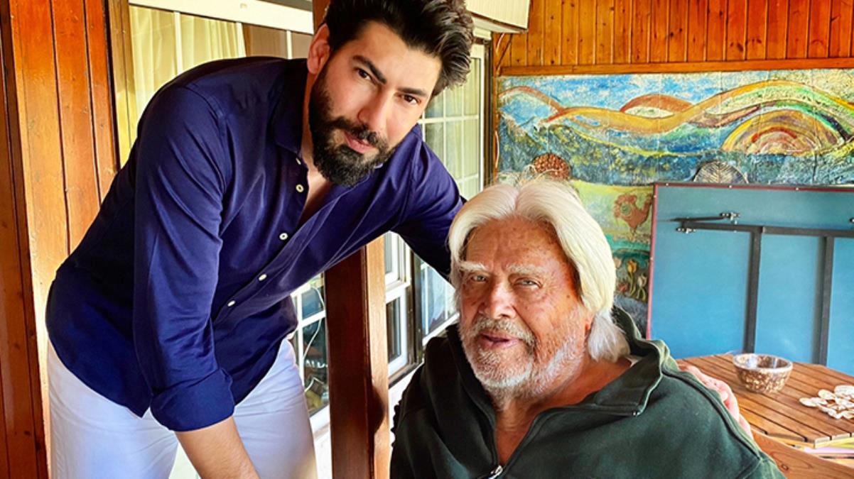 Genç sanatçı Tolga Yüce&#039;den Cüneyt Arkın&#039;a sürpriz doğum günü ziyareti