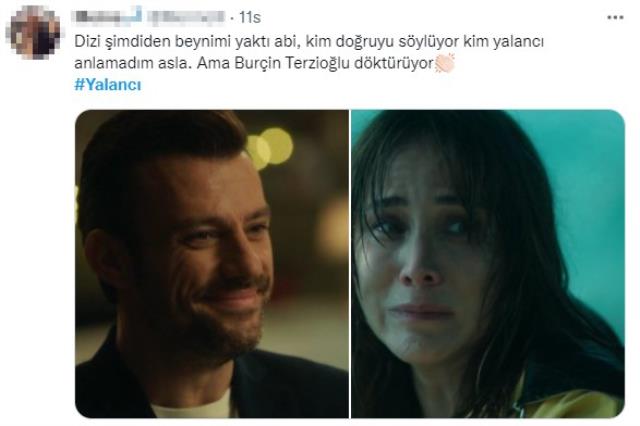 İlk bölümüyle ekrana gelen Yalancı dizisi Twitter'ı kasıp kavurdu! Burçin Terzioğlu ve Salih Bademci'nin oyunculuğu alkış topladı