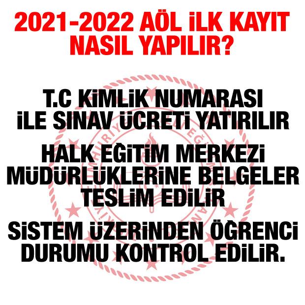 MEB Açık Lise kayıt ve sınav takvimi! AÖL sınavları internetten mi yüz yüze mi ?