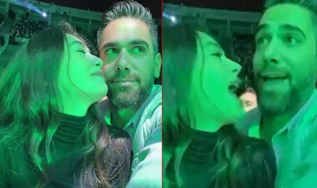 Neslihan Atagül eşinin gözlerinin içine bakıp şarkı söyledi