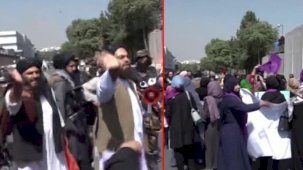 Taliban, Kabil'de protesto gösterisi düzenleyen kadınlara şiddet uyguladı