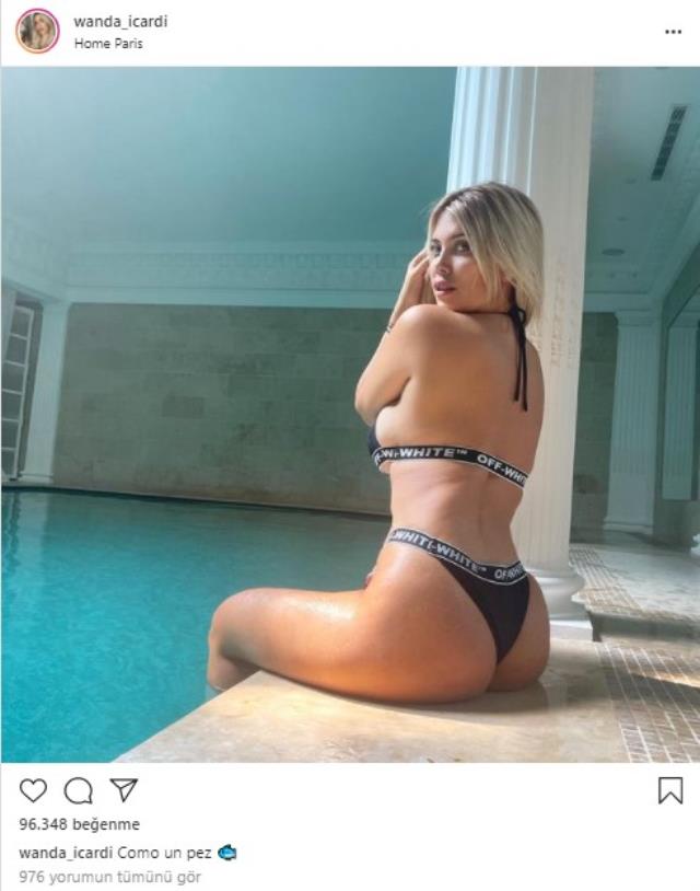 Wanda Icardi paylaşımlarla nefes kesti