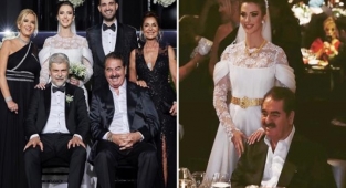 Fotoğrafın en çok dikkat çeken detayı Tatlıses'in gelinine taktığı altın kemer oldu