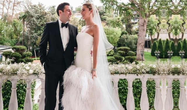 Hacı Sabancı ile Nazlı Kayı çifti önceki akşam dünya evine girdi